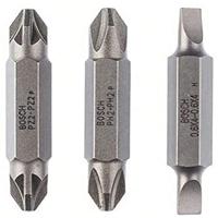 Bosch Accessoires 3-delige dubbelbitset S 0,6x4,0, PH2, PZ2; S 0,6x4,0, PH2, PZ2; 45 mm 3st - 2607001744 - thumbnail