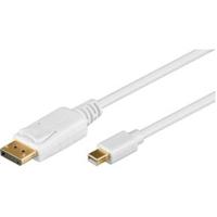 Goobay DisplayPort Aansluitkabel [1x Mini-DisplayPort stekker - 1x DisplayPort stekker] 2.00 m Wit - thumbnail