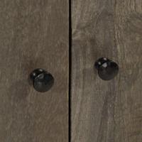 Dressoir 60x33,5x75 cm massief mangohout lichtgrijs - thumbnail