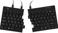R-GO Tools Split Toetsenbord USB QWERTY, Engels Zwart Ergonomisch - thumbnail