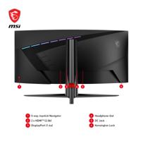 MSI MAG 345CQRDE Gaming monitor Energielabel F (A - G) 86.4 cm (34 inch) 3440 x 1440 Pixel 16:9 1 ms HDMI, DisplayPort, Hoofdtelefoonaansluiting VA LCD - thumbnail