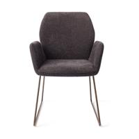 Jesper Home Eetkamerstoel 'Misaki' Slide Rose, kleur Almost Black - thumbnail