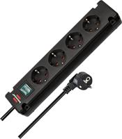 Brennenstuhl bremounta stekkerdoos 4-voudig 1,5 m kabel zwart - thumbnail