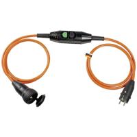 as - Schwabe 45401 Verlängerungsleitung PRCD-K Personenschutzverlängerung, 3500 W, 230 V, Schwarz/Orange Vollgummikupplung - thumbnail