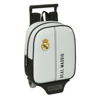 Schoolrugzak met Wielen Real Madrid C.F. Wit Grijs 22 x 27 x 10 cm - thumbnail