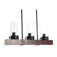 Plafondlamp DKD Home Decor Kristal Zwart Bruin Aluminium (50 x 8 x 21 cm) - thumbnail