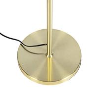 QAZQA Vloerlamp goud|messing met velours kap zwart 40|40 cm - Parte - thumbnail