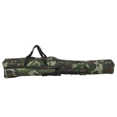 VidaXL Hengeltas 160 cm camouflage oxford stof groen VidaXL Hengeltas 160 cm camouflage oxford stof groen