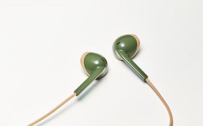 JVC hoofdtelefoon in-ear + microfoon groen-beige HA-F19M JVC hoofdtelefoon in-ear + microfoon groen-beige HA-F19M