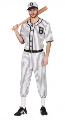 Honkbal Speler Kostuum White Mays