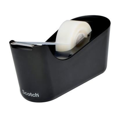 Scotch verzwaarde plakbandafroller inclusief 1 rol Scotch Magic Tape, zwart