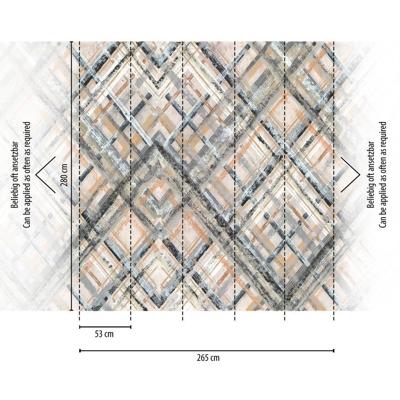 Livingwalls The Wall II - Grijs - Abstract - 392281