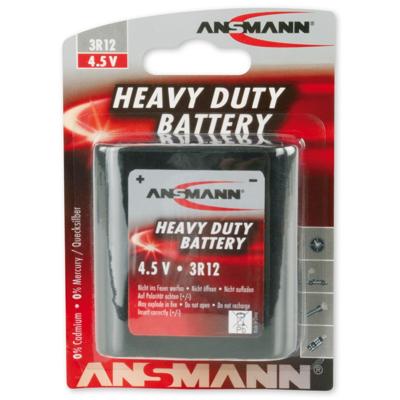 Platte batterij (4,5V) Ansmann 3R12 Zink-kool 1700 mAh 1 stuk(s) Platte batterij (4,5V) Ansmann 3R12 Zink-kool 1700 mAh 1 stuk(s)