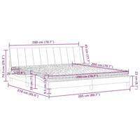 Bed met matras "Hanko" fluweel donkergroen 200x200 cm - thumbnail