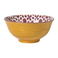 Schaaltje Nore groot - paars/geel - ø15.8x7.3 cm - thumbnail