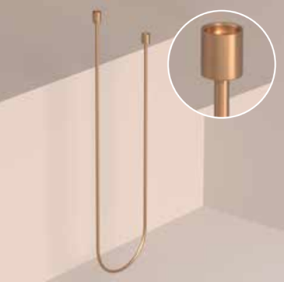 Doucheslang IVY Smoorth 150 cm Geborsteld Mat Goud PVD Doucheslang IVY Smoorth 150 cm Geborsteld Mat Goud PVD