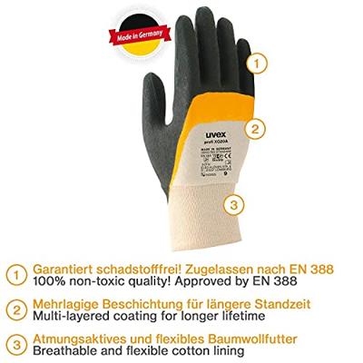 uvex profi ergo XG 20A 6055807 Werkhandschoen Maat (handschoen): 7 EN 388:2016 1 paar