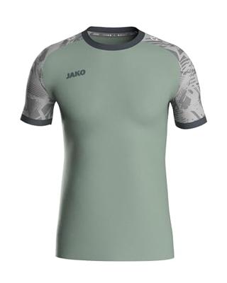 JAKO 4224 Shirt Iconic Km - Mintgroen/Zachtgrijs/Antra Light - M