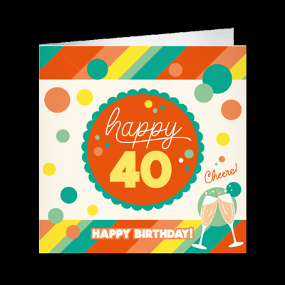 XL Greeting Cards 40 jaar