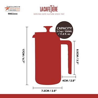 La Cafetière - Pisa Cafetiere Crème - 3 kops - thumbnail