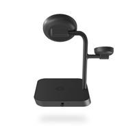 ZENS Aluminium Series 4 in 1 Wireless MagSafe Charger ZEAPDC01/00 Inductie lader Zwart - thumbnail