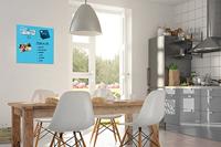 Sigel SI-B1103 Glasmagneetbord Be!Board 450x450mm Blauw - thumbnail
