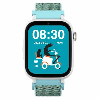 DCU TECNOLOGIC Smartwatch voor kinderen met Android-systeem – Whatsapp – GPS-lokalisatie – videogesprekken – SOS-knop – kinderbeveiliging – kleur: groen, Normaal