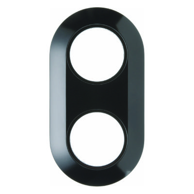 Berker serie 1930 afdekraam 2-voudig zwart