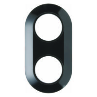 Berker serie 1930 afdekraam 2-voudig zwart - thumbnail