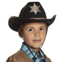 Boland kinderhoed sheriff zwart - thumbnail