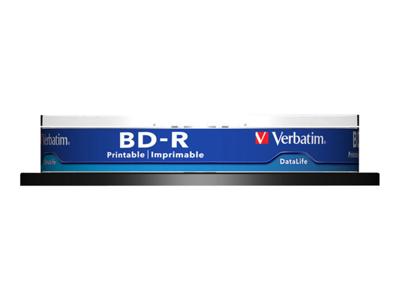 Verbatim 43804 Blu-ray BD-R disc 25 GB 10 stuk(s) Spindel Bedrukbaar