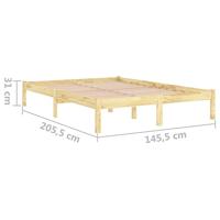 Bedframe massief grenenhout 140x200 cm - thumbnail