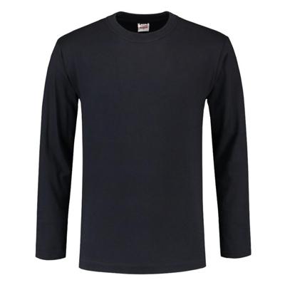 Tricorp T-shirt lange mouw - Casual - 101006 - marine blauw - maat 4XL