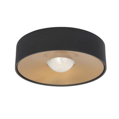 Highlight PlafondlampBright zwart met messing Ø 15cm - P6500.38