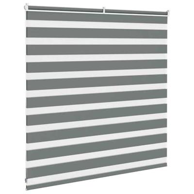 Zebra rolgordijn 150x100 cm stofbreedte 145,9 cm donkergrijs