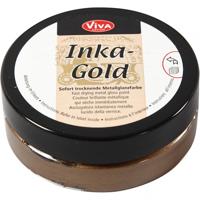 Creativ Company Inka-gold glanswax - brown gold, 50ml - thumbnail
