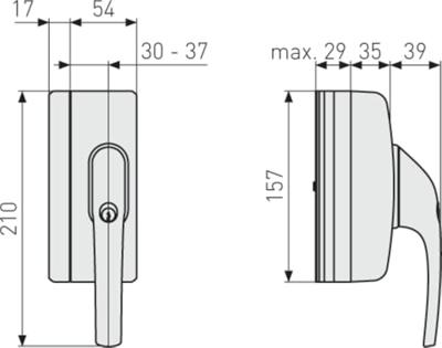ABUS raamslotgreep - wit - FO400N W - ALO125 - gelijksluitend
