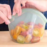 Food Huggers Herbruikbare bewaarzak - 400ml - clear - thumbnail
