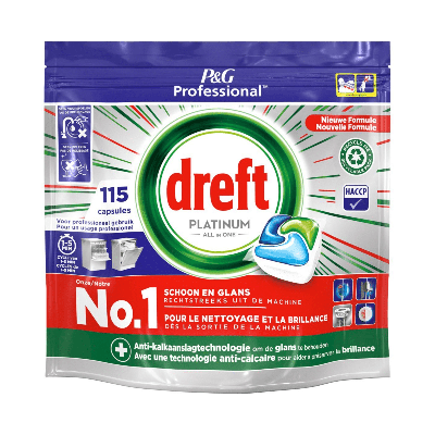 Dreft - Vaatwas Platinum Regular All-in One - 75 stuks Dreft - Vaatwas Platinum Regular All-in One - 75 stuks