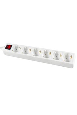 Calex Tafelcontactdoos 6-v wit met switch