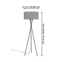 Eglo Fondachelli vloerlamp staal zwart - thumbnail