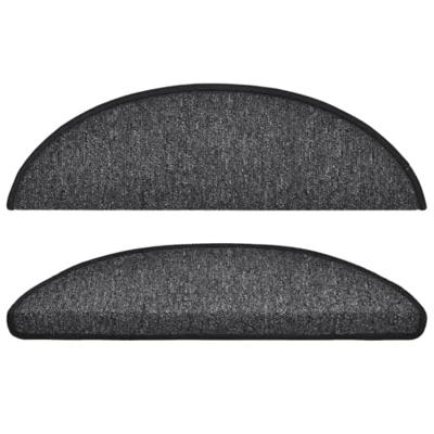 VidaXL Trapmatten 15 st 56x17x3 cm antraciet halfrond VidaXL Trapmatten 15 st 56x17x3 cm antraciet halfrond