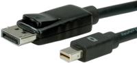 VALUE DisplayPort kabel, DP M - Mini DP M, zwart, 1 m - thumbnail