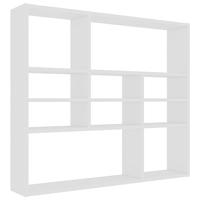 VidaXL Wandschap 90x16x78 cm bewerkt hout wit - thumbnail