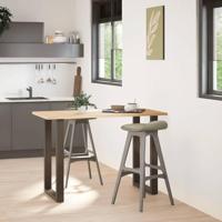 Bartafelpoten 2 st U-vormig 60x(90-91) cm staal naturel - thumbnail