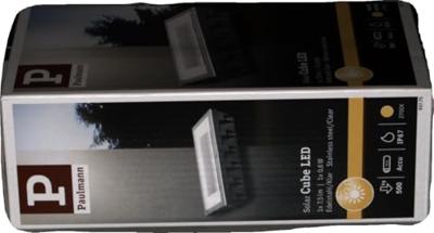 Paulmann 93775 Box Inbouwlamp op zonne-energie Energielabel: A (A - G) 0.6 W Warmwit RVS, Helder