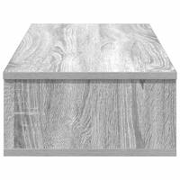 Wandschap met lades 80x31x17 cm bewerkt hout grijs sonoma eiken - thumbnail