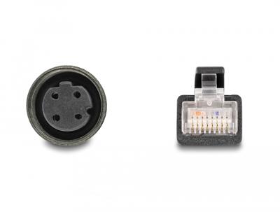 Delock 60072 RJ45 / M12 Netwerkadapter S/FTP 0.50 m Zwart 1 stuk(s) Delock 60072 RJ45 / M12 Netwerkadapter S/FTP 0.50 m Zwart 1 stuk(s)