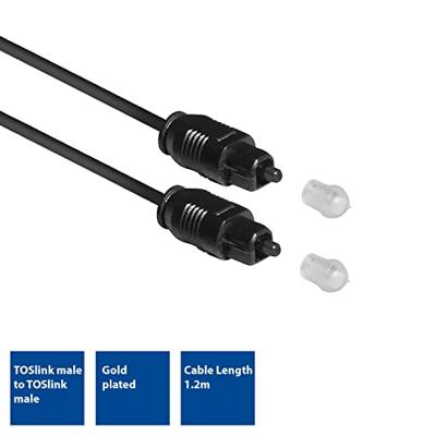 ACT 1,2 meter SPDIF TOSlink optische audio aansluitkabel male - male