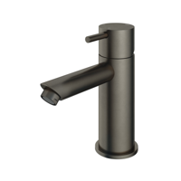 Hotbath Cobber lage wastafelmengkraan met rechte uitloop zonder waste verouderd ijzer CB003SAI - thumbnail